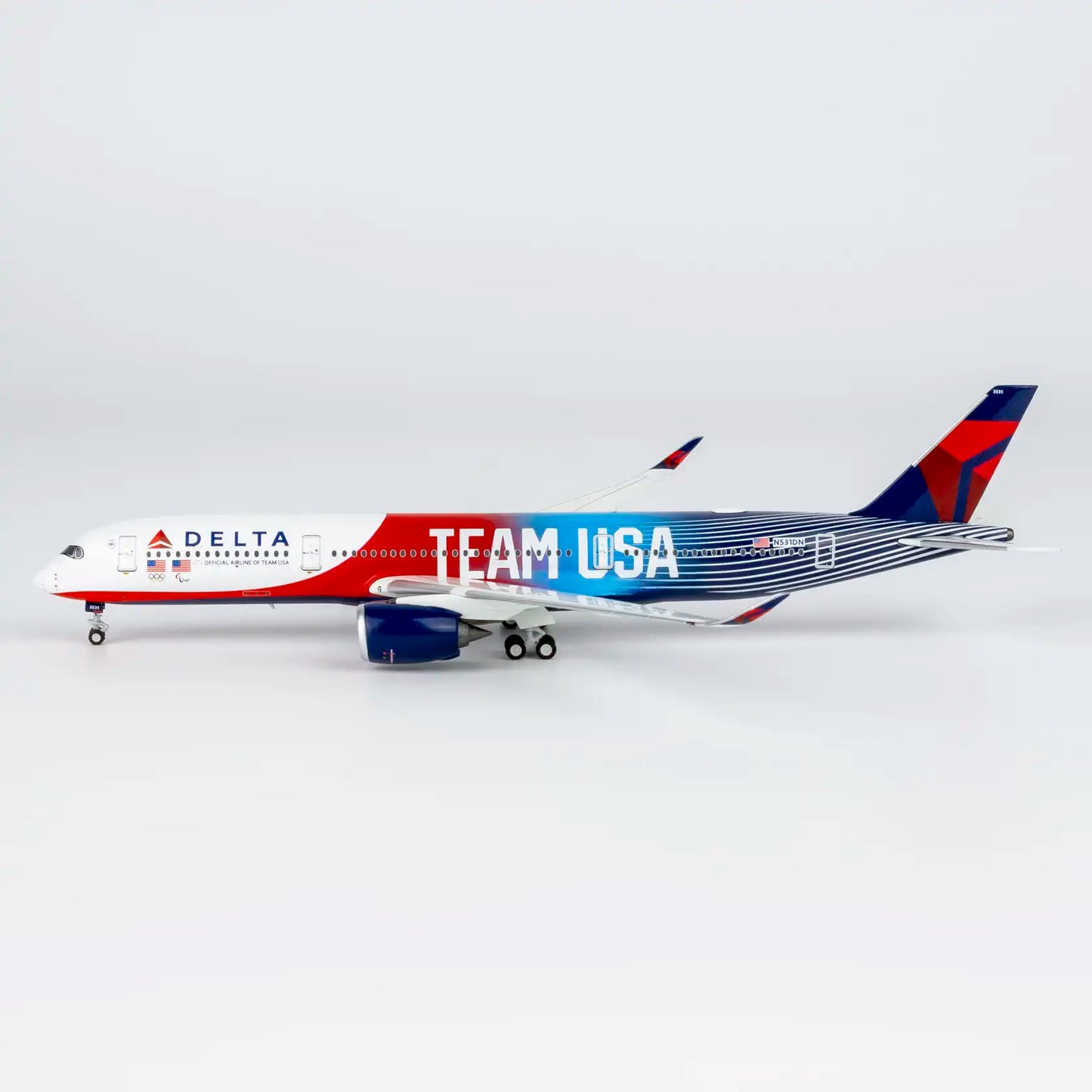 NG Models 1:400 Delta Air Lines Airbus A350-900 N531DN "Team USA" 39124