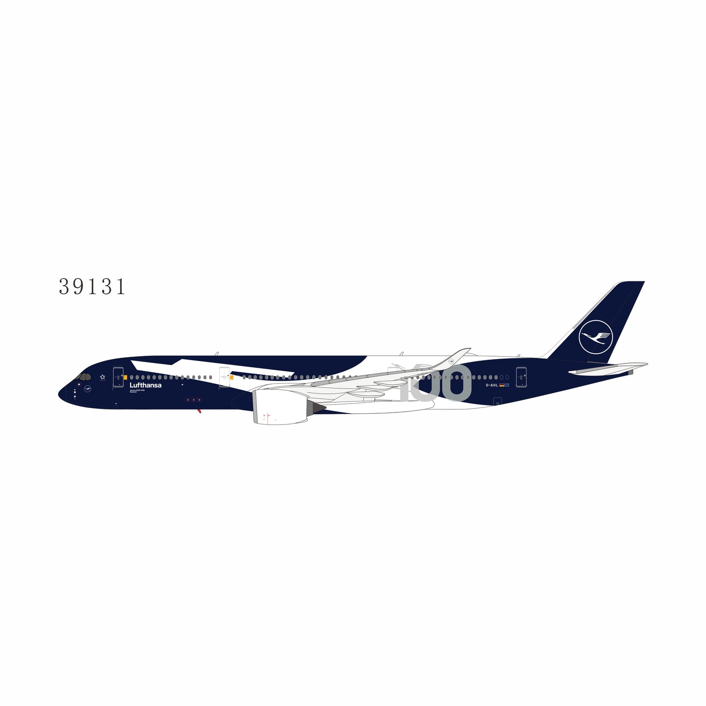 Pre-Order NG Models 1:400 Lufthansa Airbus A350-900 D-AIXL "100 Years" 39131