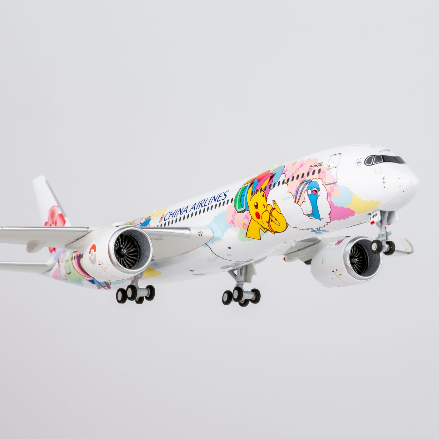 NG Models 1:400 China Airlines Airbus A350-900 B-18916 "Pikachu Jet" 39134