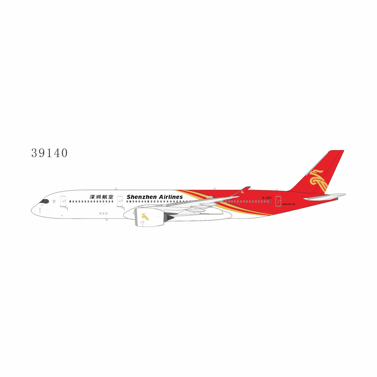 Pre-Order NG Models 1:400 Shenzhen Airlines Airbus A350-900 B-32F1 39140
