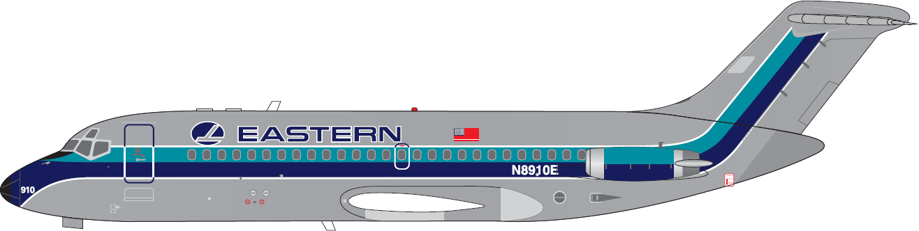 Pre-Order V1:400 Eastern Air Lines McDonnell Douglas DC-9-14 N8910E 400011