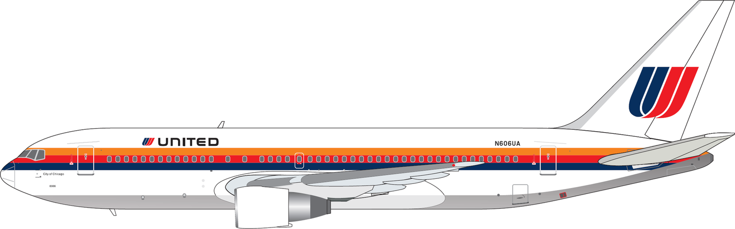V1:400 United Airlines Boeing 767-200 N606UA 400019