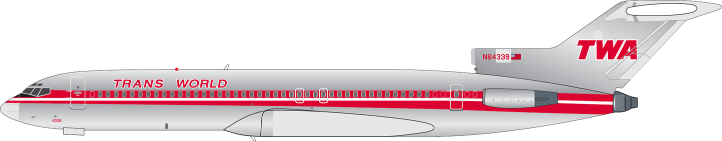 Pre-Order V1:400 Trans World Airlines (TWA) Boeing 727-200 N64339 400027