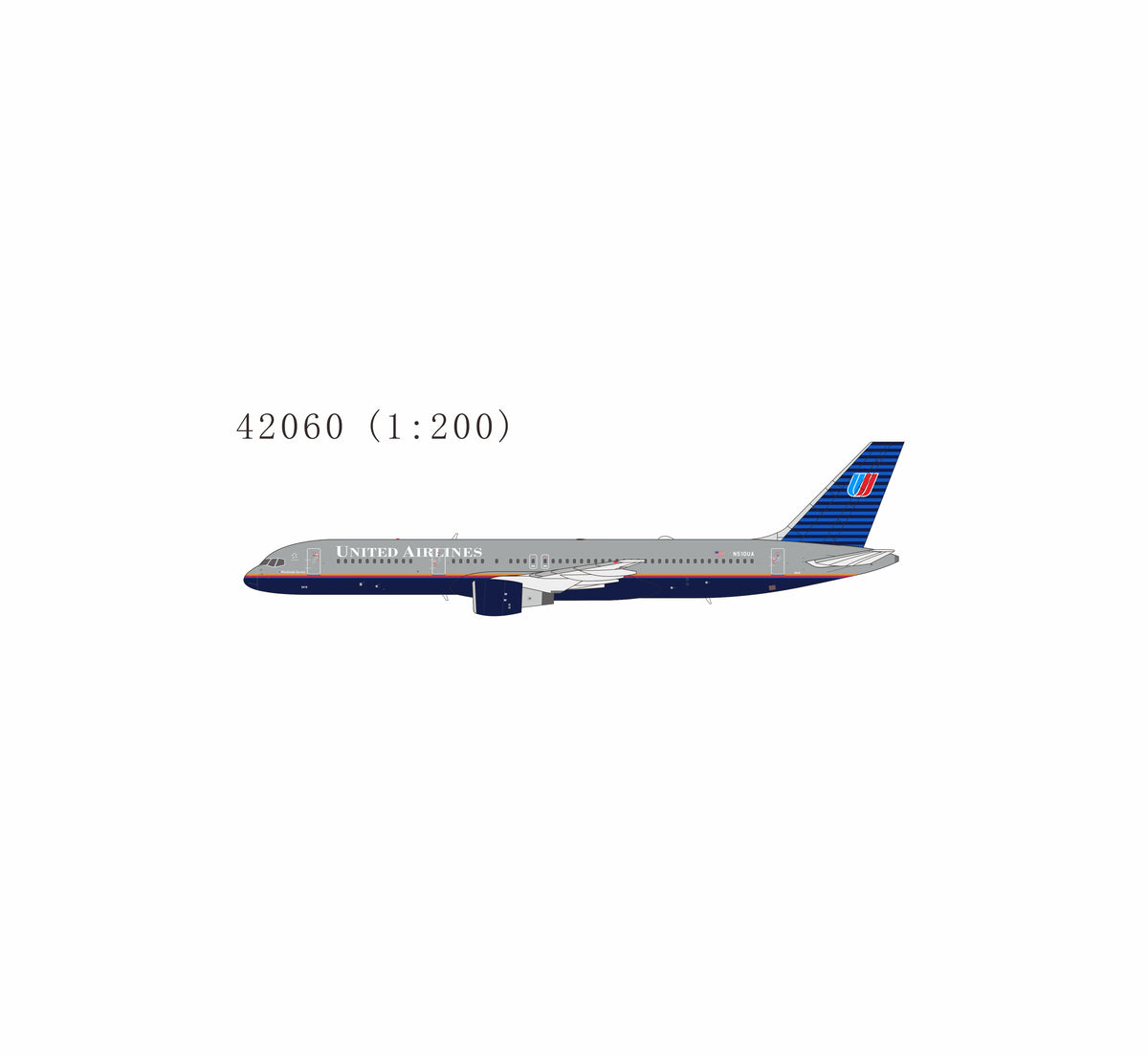 Pre-Order NG Models 1:200 United Airlines Boeing 757-200 N510UA "Oscars Trophy" 42060