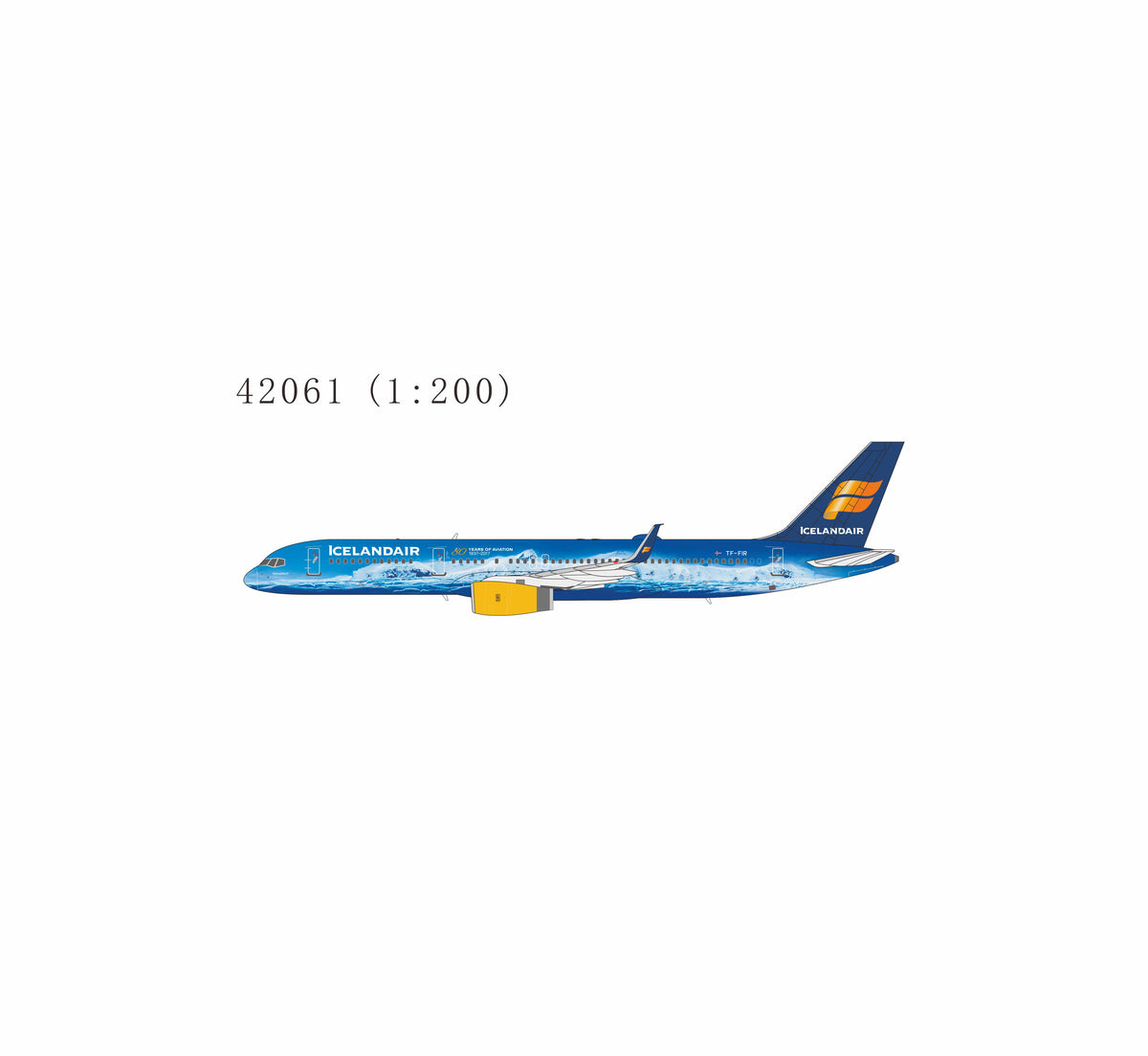 Pre-Order NG Models 1:200 Icelandair Boeing 757-200 TF-FIR "Vatnajökull" 42061