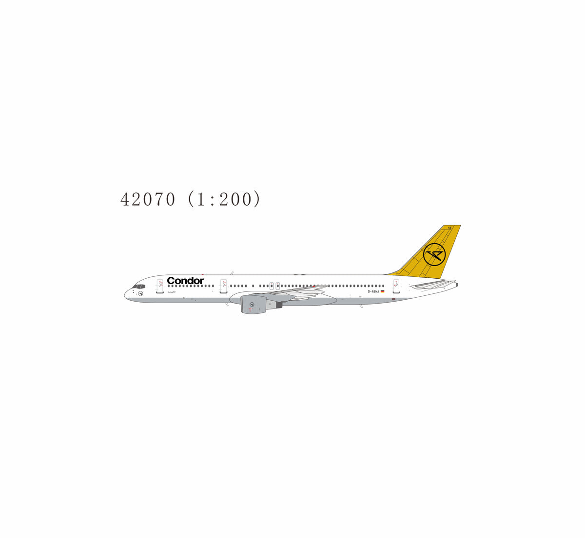 Pre-Order NG Models 1:200 Condor Boeing 757-200 D-ABNA "1st Condor 757-200" 42070