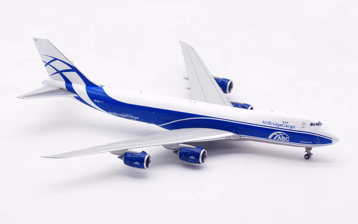 HX Models 1:400 AirBridgeCargo Boeing 747-8F VQ-BLQ B632601
