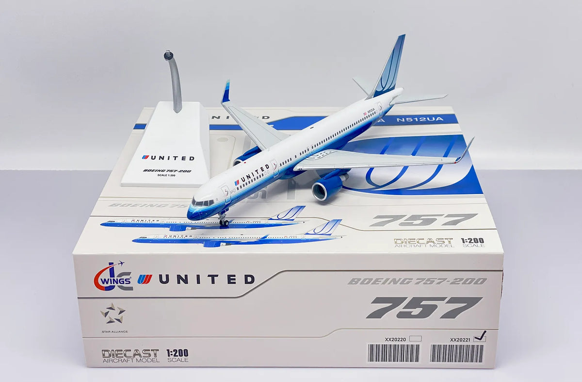 JC Wings 1:200 United Airlines Boeing 757-200 N512UA 