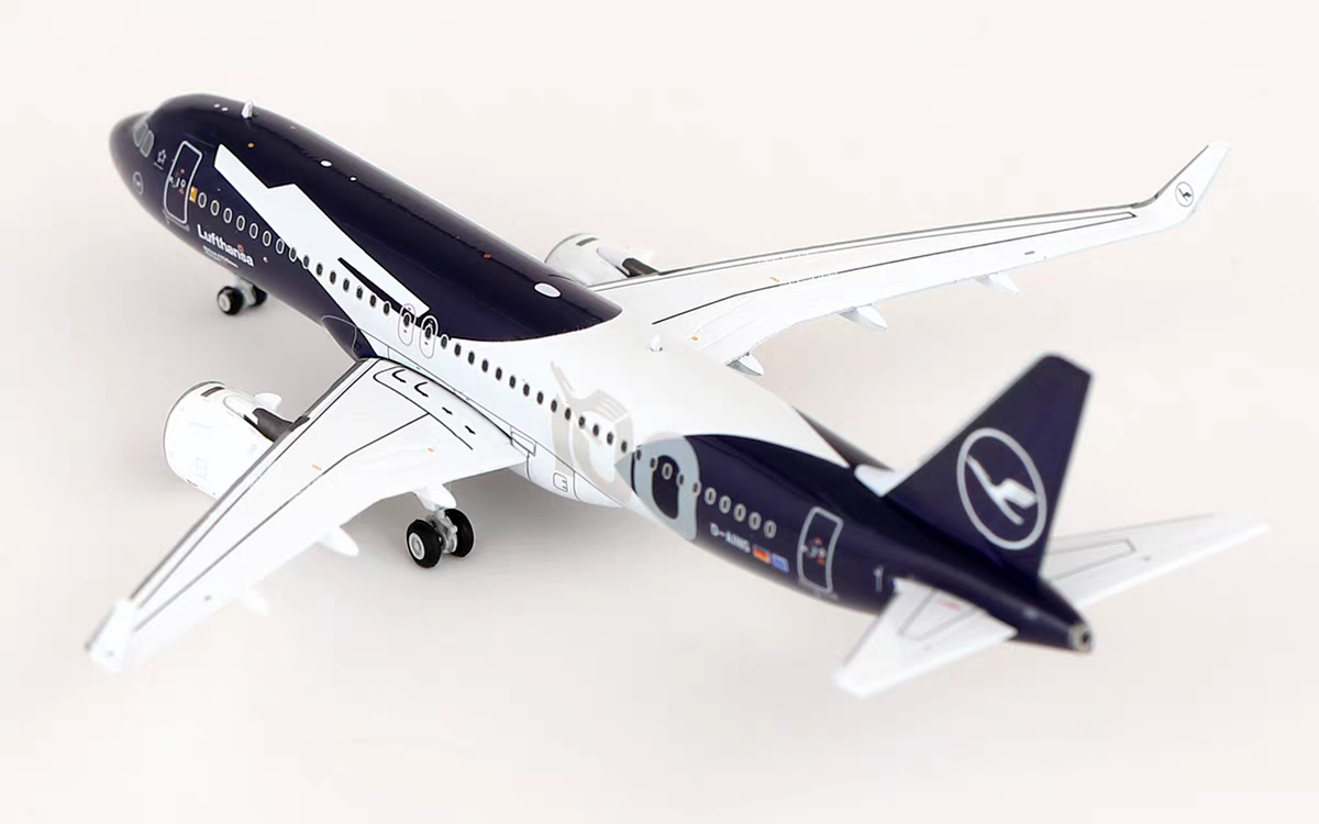 HX Models 1:400 Lufthansa Airbus A320neo D-AING "100th Anniversary"