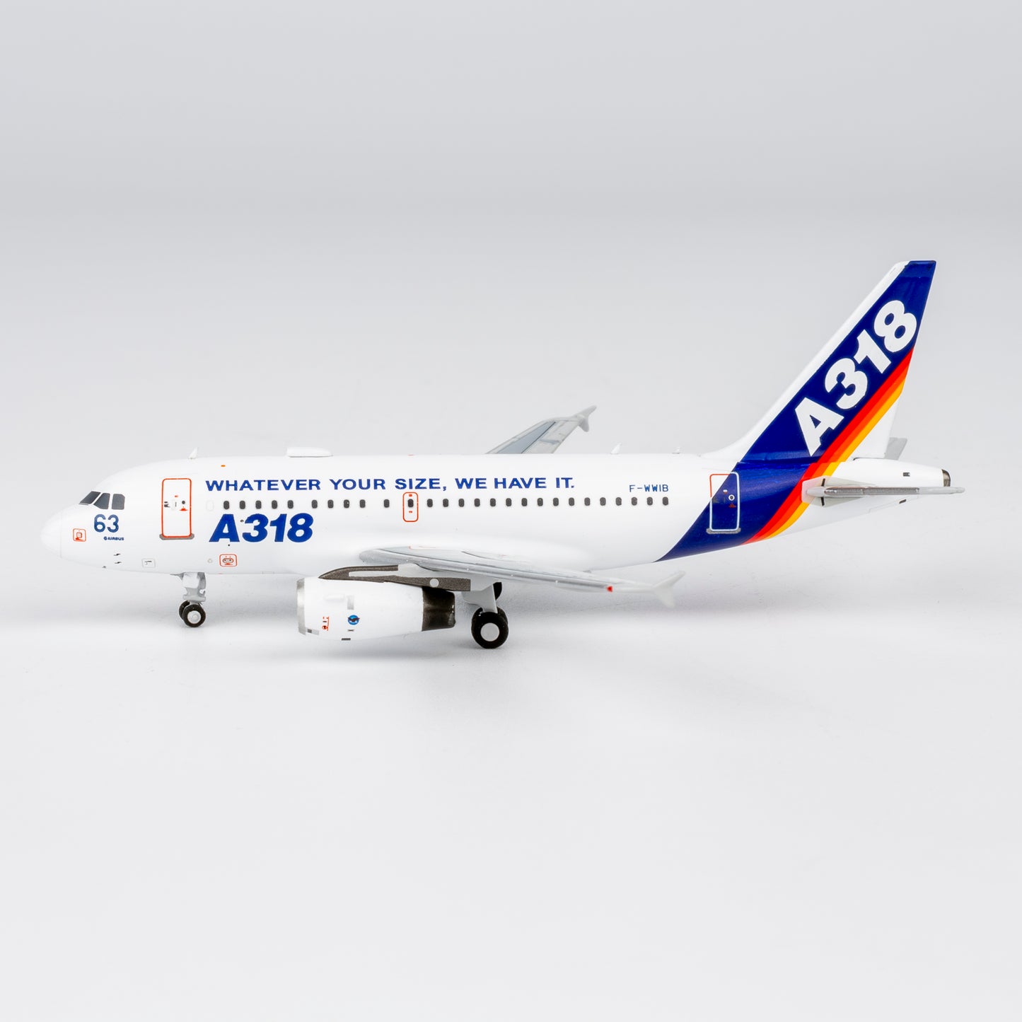 NG Models 1:400 Airbus Industrie A318 F-WWIB "What Ever Your Size, We Have It" 48021