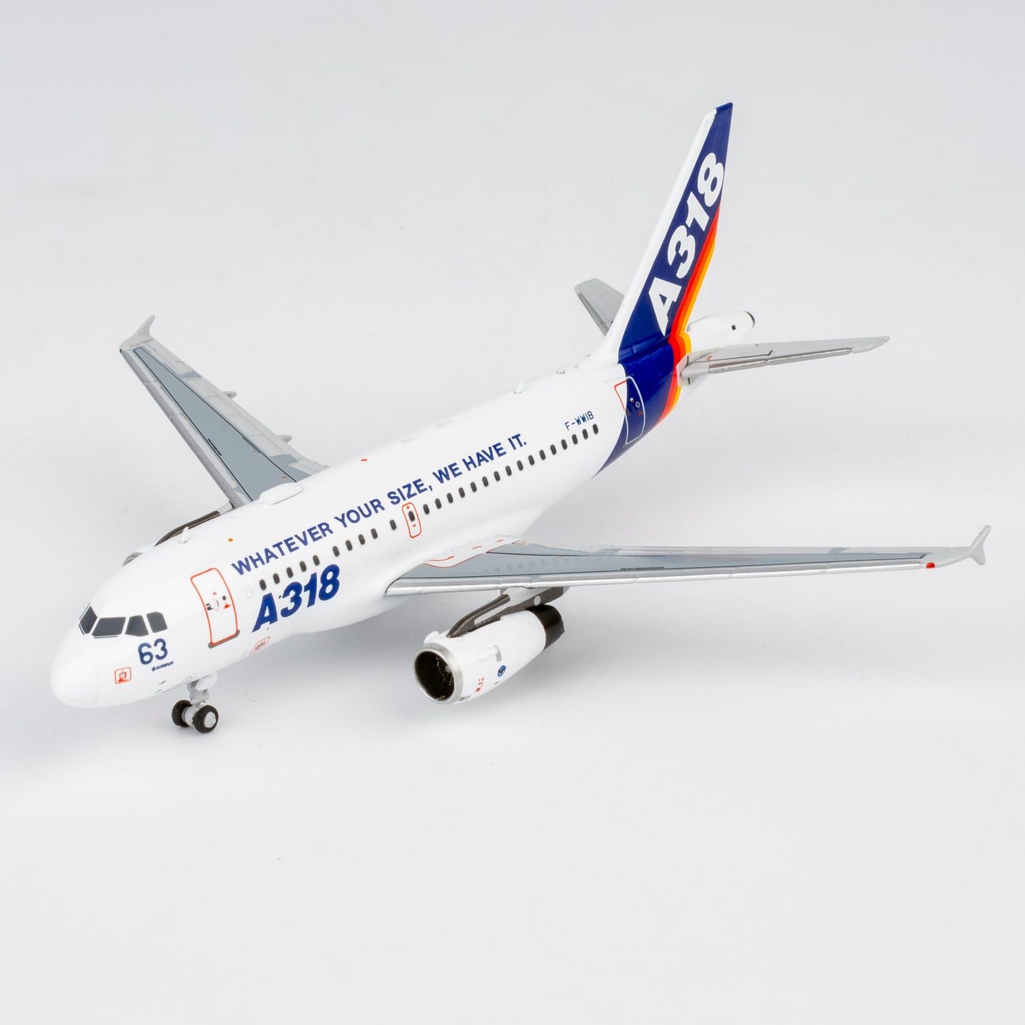 NG Models 1:400 Airbus Industrie A318 F-WWIB "What Ever Your Size, We Have It" 48021