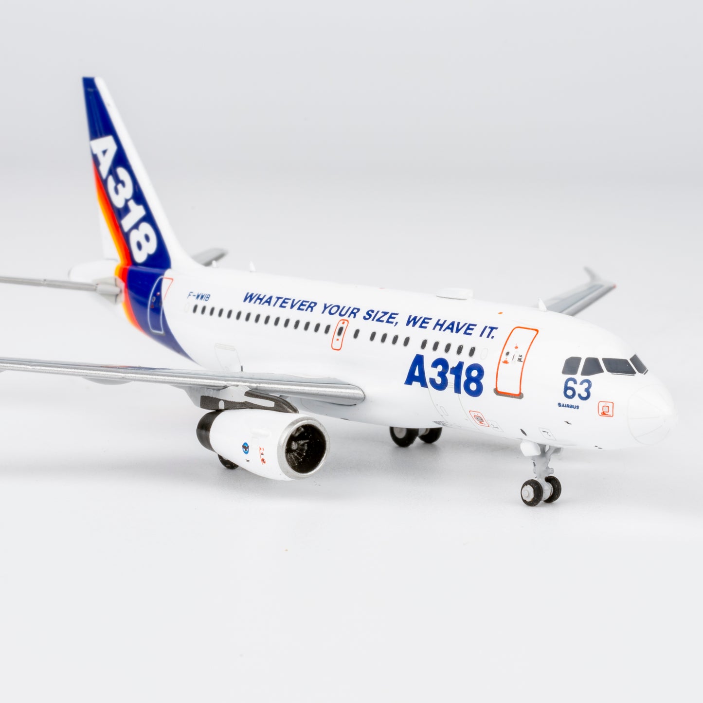NG Models 1:400 Airbus Industrie A318 F-WWIB "What Ever Your Size, We Have It" 48021
