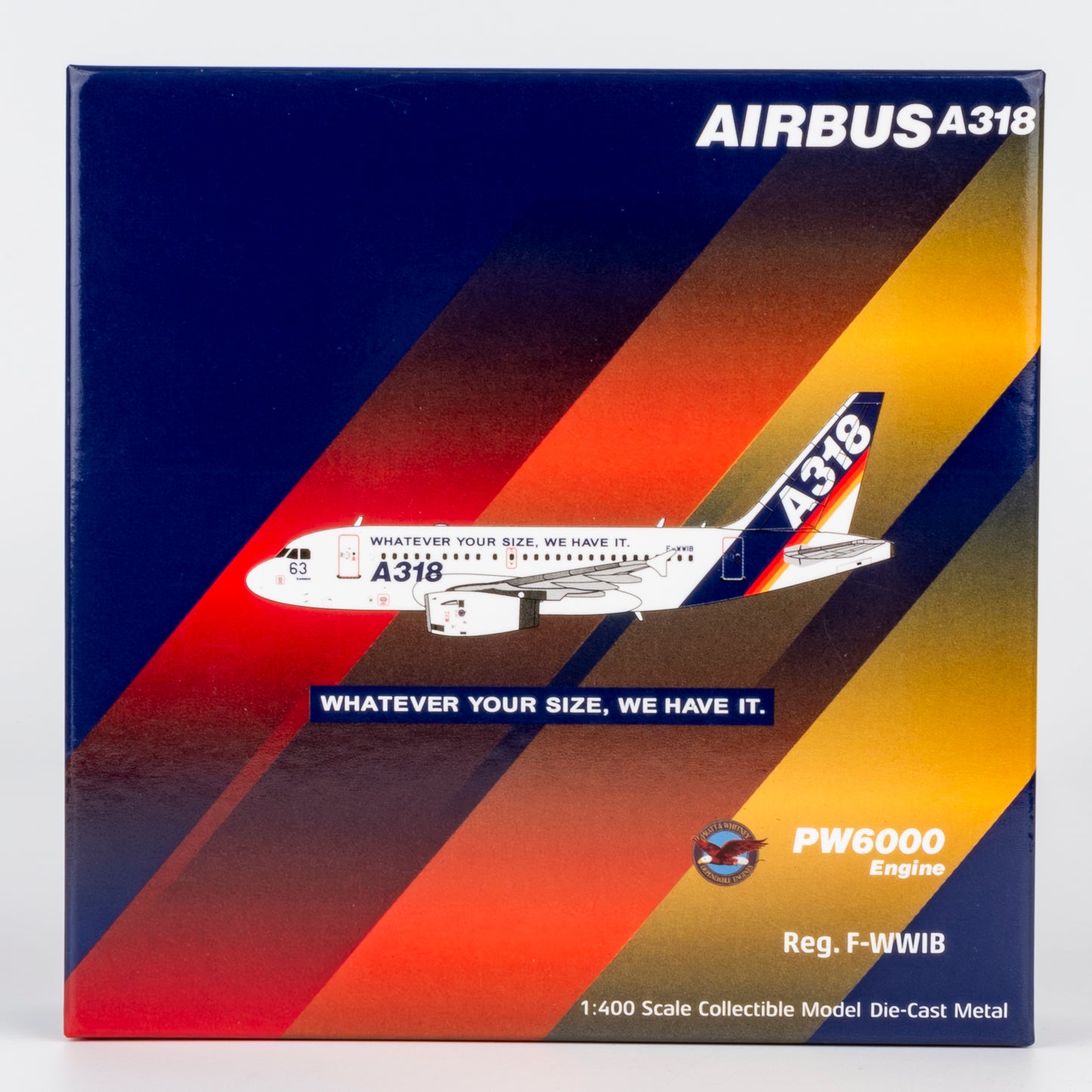NG Models 1:400 Airbus Industrie A318 F-WWIB "What Ever Your Size, We Have It" 48021