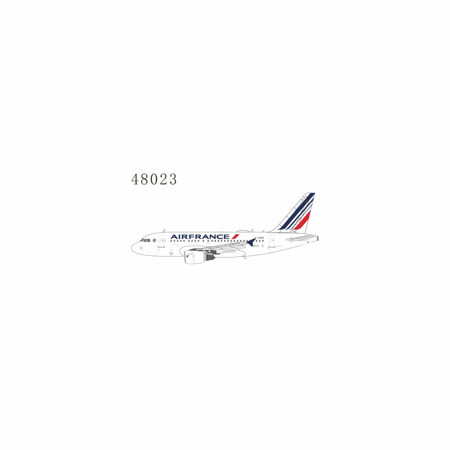 Pre-Order NG Models 1:400 Air France Airbus A318 F-GUGO 48023