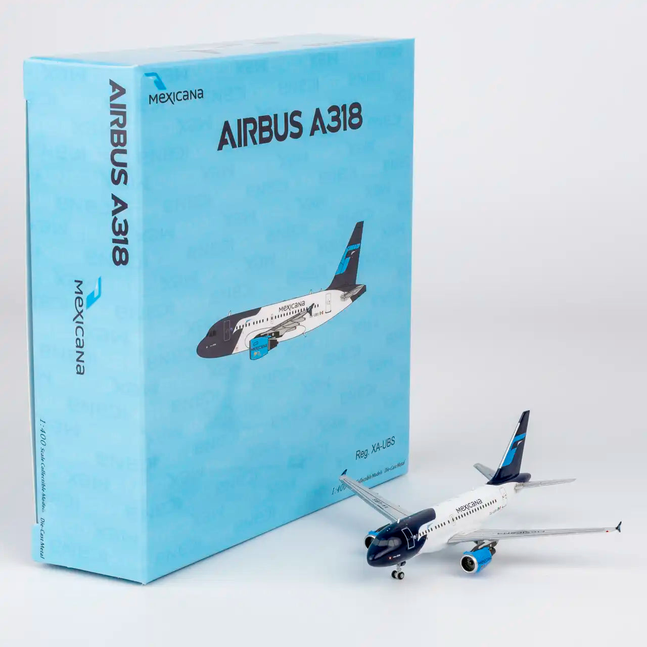 NG Models 1:400 Mexicana Airbus A318 XA-UBS 48028