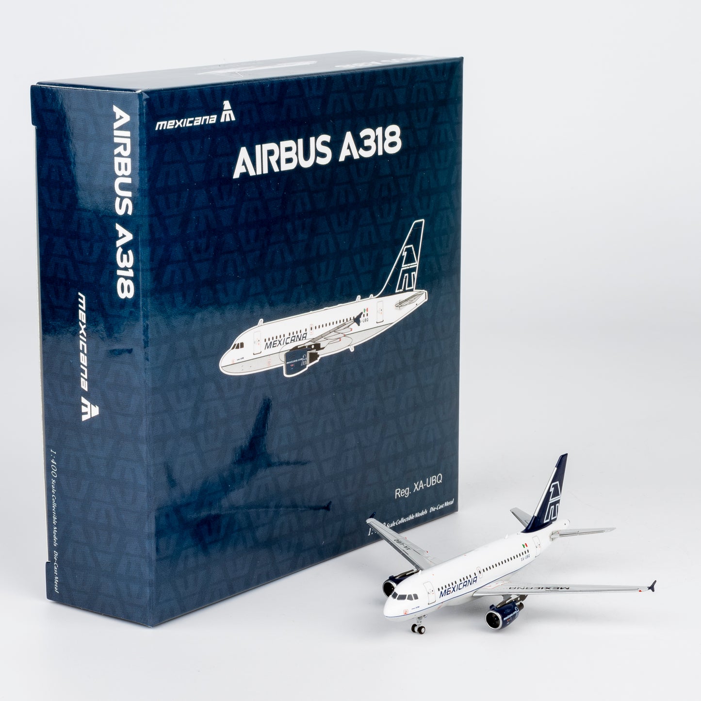NG Models 1:400 Mexicana Airbus A318 XA-UBQ "Old Colors" 48029