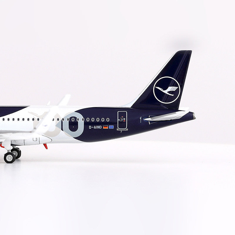 HX Models 1:400 Lufthansa Airbus A320neo D-AIND "100th Anniversary"