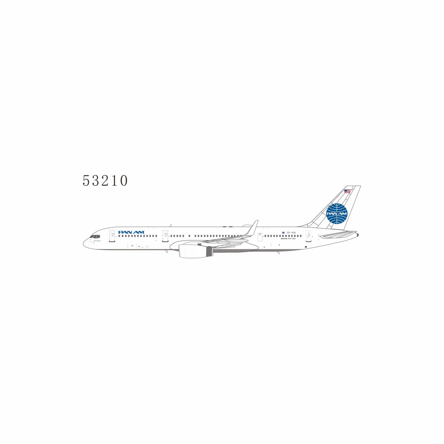 NG Models 1:400 Icelandair Boeing 757-200 TF-FIC "Pan Am" 53210