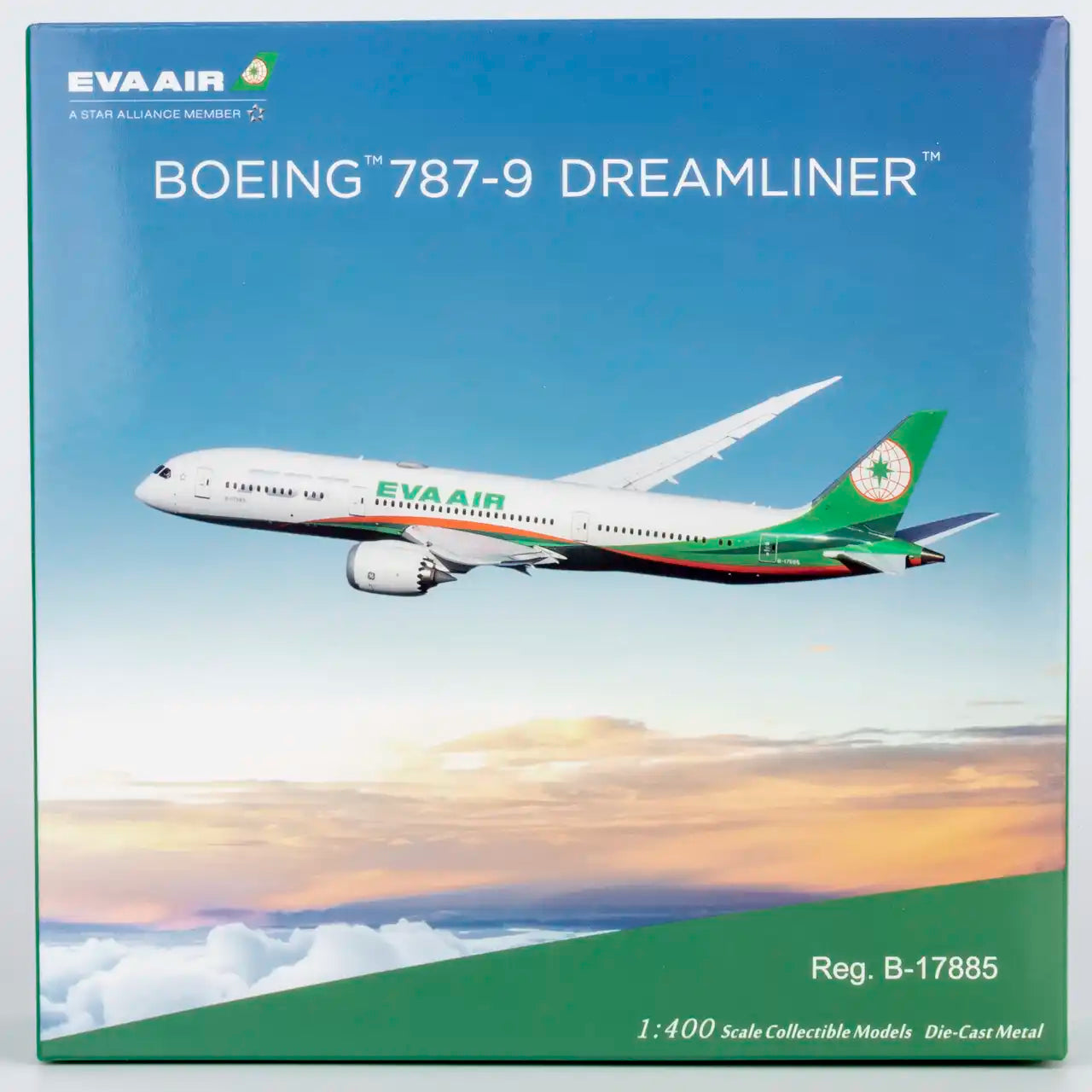NG Models 1:400 EVA Airways Boeing 787-9 B-17885 55145