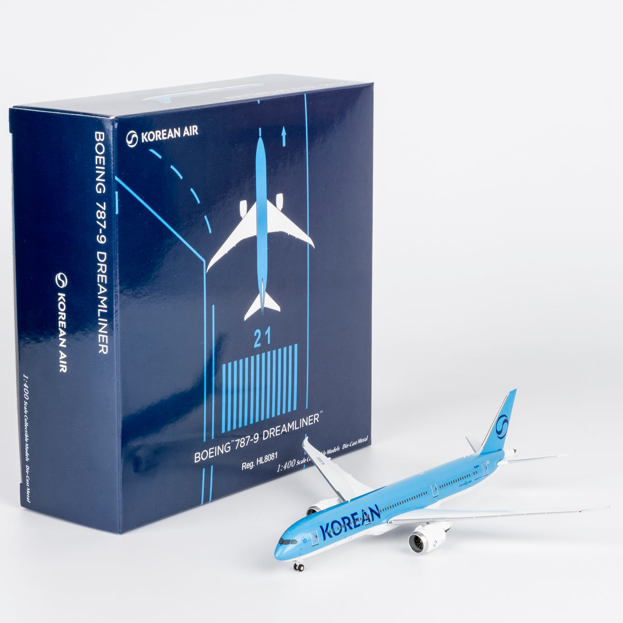 NG Models 1:400 Korean Air Boeing 787-9 HL8081 "2025's" 55147