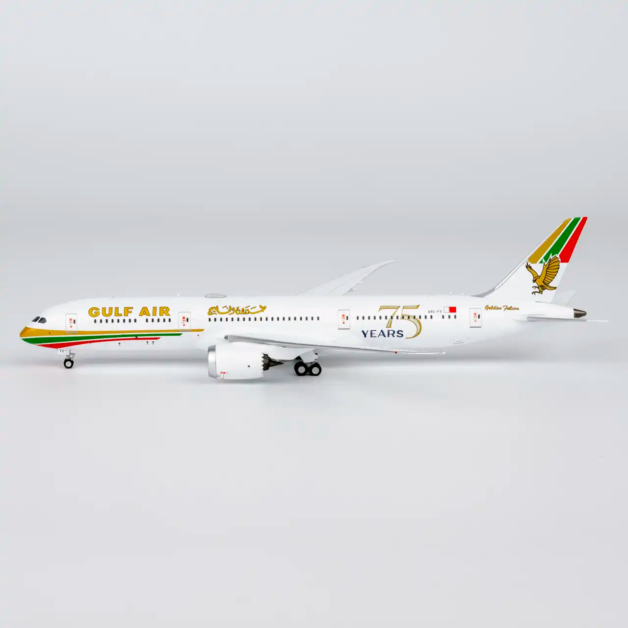 NG Models 1:400 Gulf Air Boeing 787-9 A9C-FG "75 Years" 55156