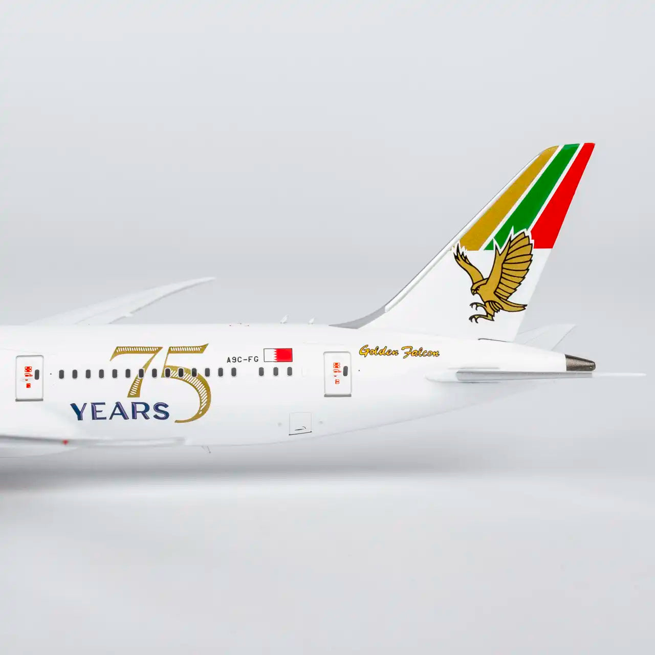 NG Models 1:400 Gulf Air Boeing 787-9 A9C-FG "75 Years" 55156