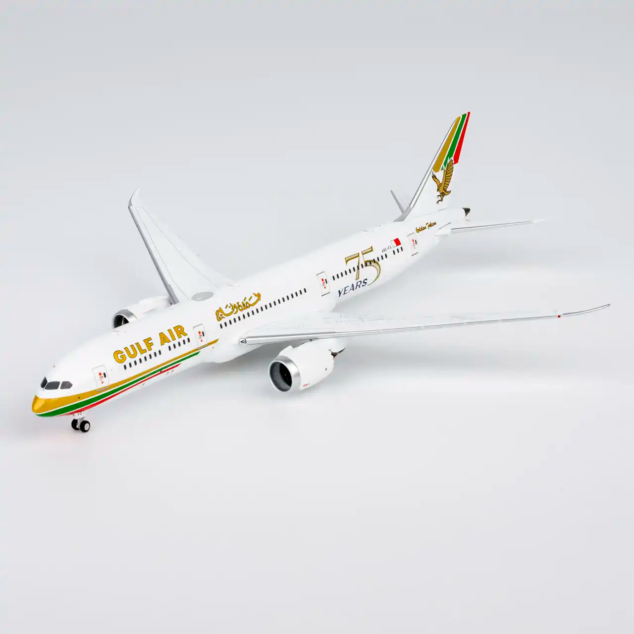 NG Models 1:400 Gulf Air Boeing 787-9 A9C-FG "75 Years" 55156