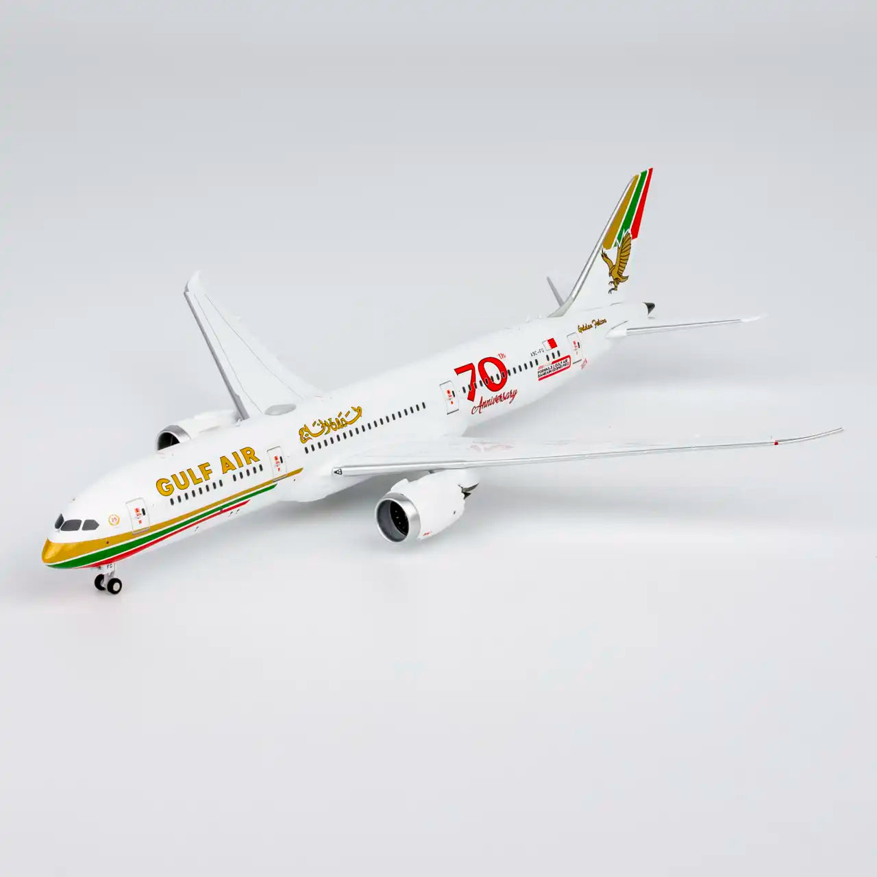 NG Models 1:400 Gulf Air Boeing 787-9 A9C-FG "70 Years" 55157