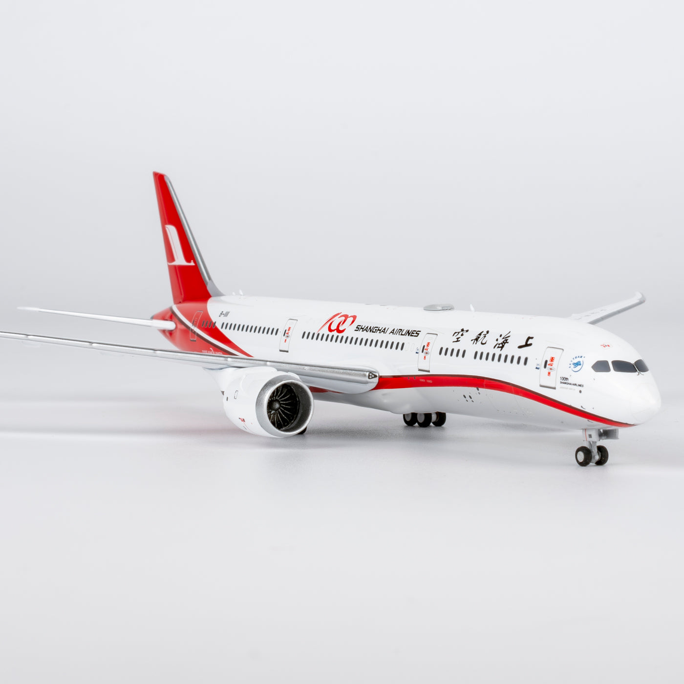 Pre-Order NG Models 1:400 Shanghai Airlines Boeing 787-9 B-1111 "100th Aircraft" 55170