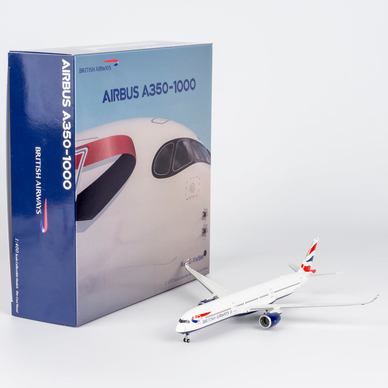 NG Models 1:400 British Airways Airbus A350-1000 G-XWBM 57024