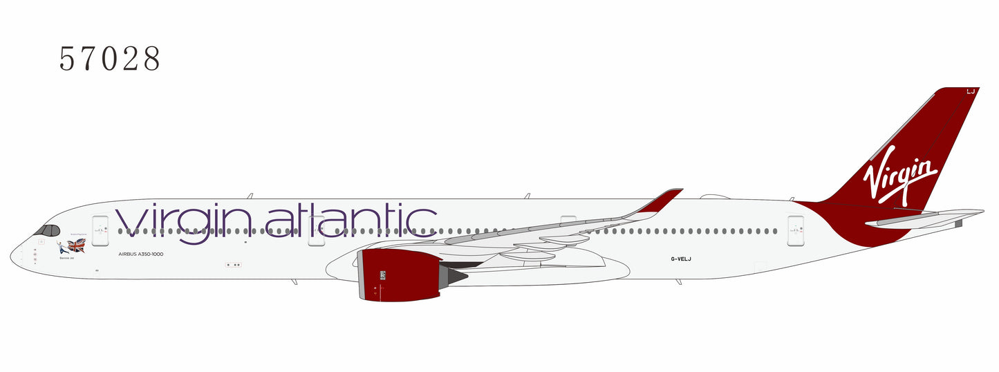 NG Models 1:400 Virgin Atlantic Airbus A350-100 G-VELJ "Bennie Jet" 57028