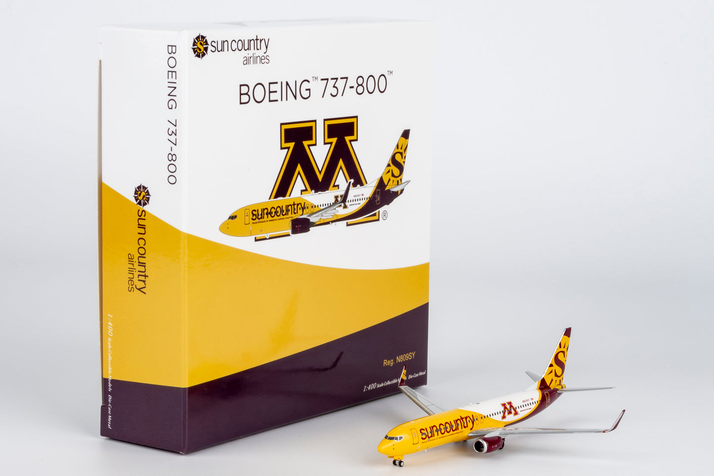NG Models 1:400 Sun Country Boeing 737-800 "Minnesota Gophers" N809SY 58248