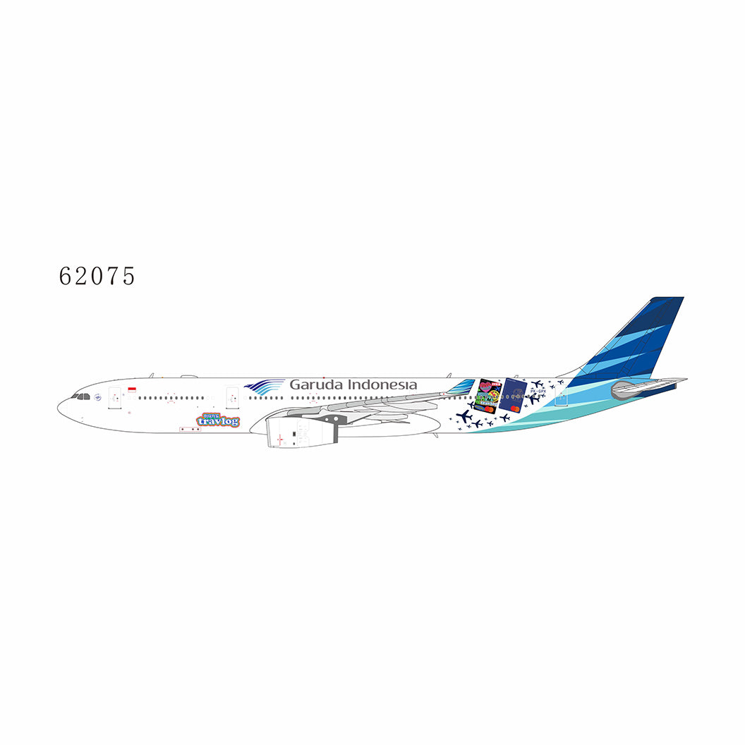 NG Models 1:400 Garuda Indonesia Airbus A330-300 "Hana TravelGo Card" PK-GPX 62075