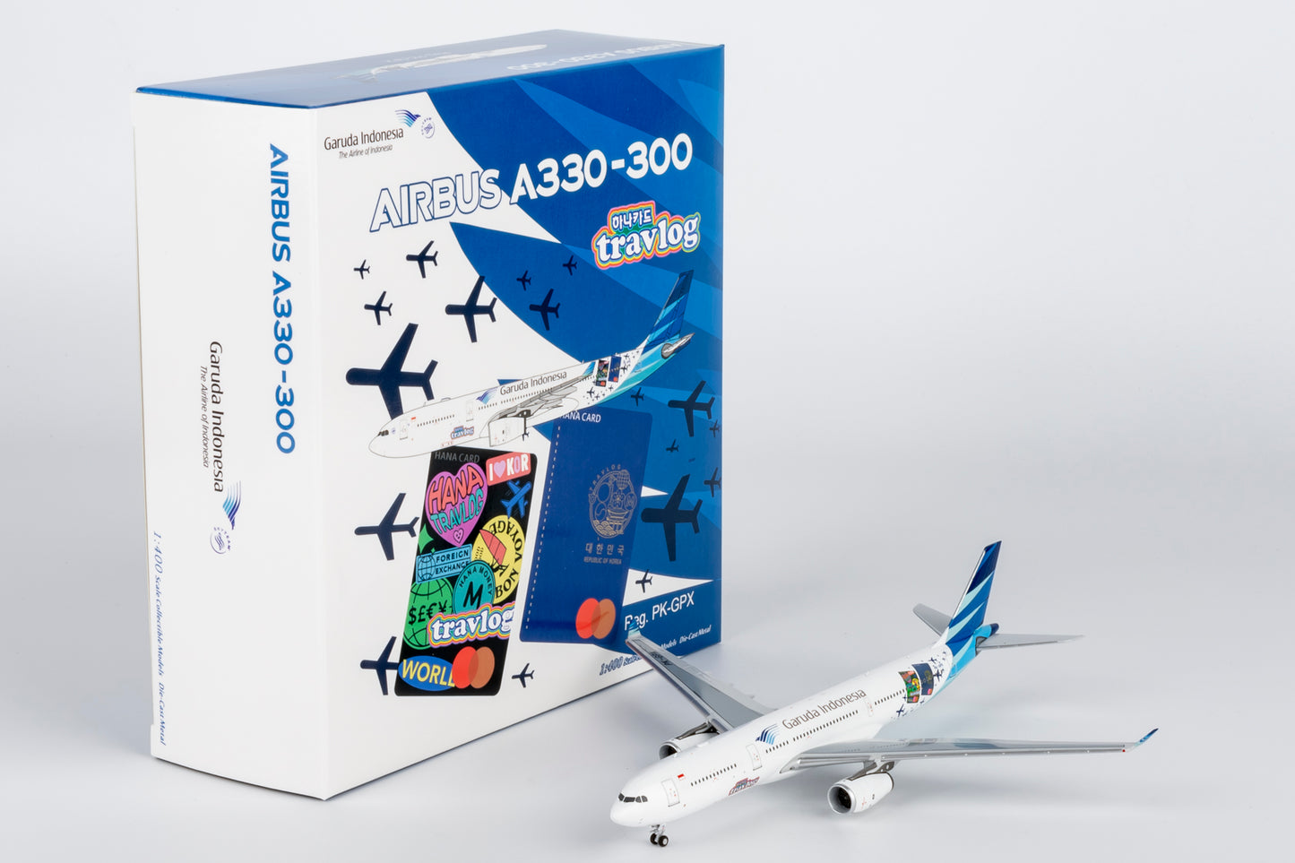 NG Models 1:400 Garuda Indonesia Airbus A330-300 "Hana TravelGo Card" PK-GPX 62075