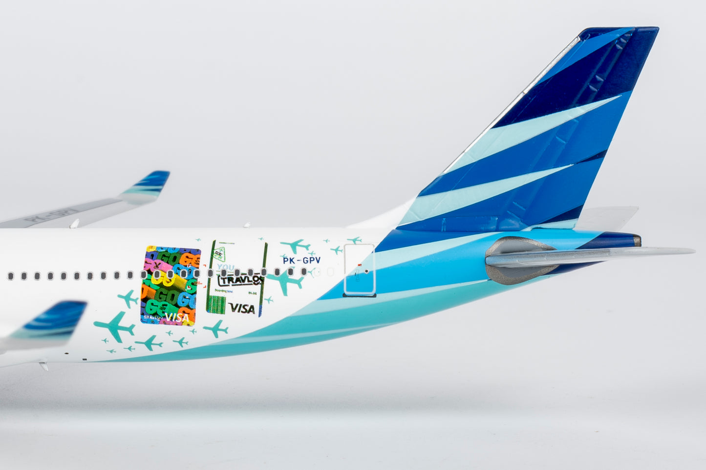 NG Models 1:400 Garuda Indonesia Airbus A330-300 "Hana TravelGo Card" PK-GPV 62076