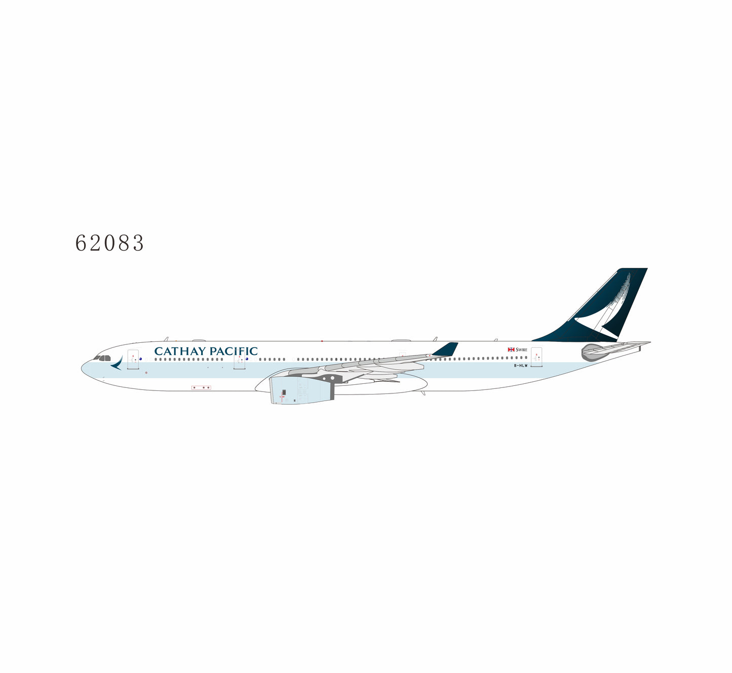 NG Models 1:400 Cathay Pacific Airways Airbus A330-300 B-HLW 62083