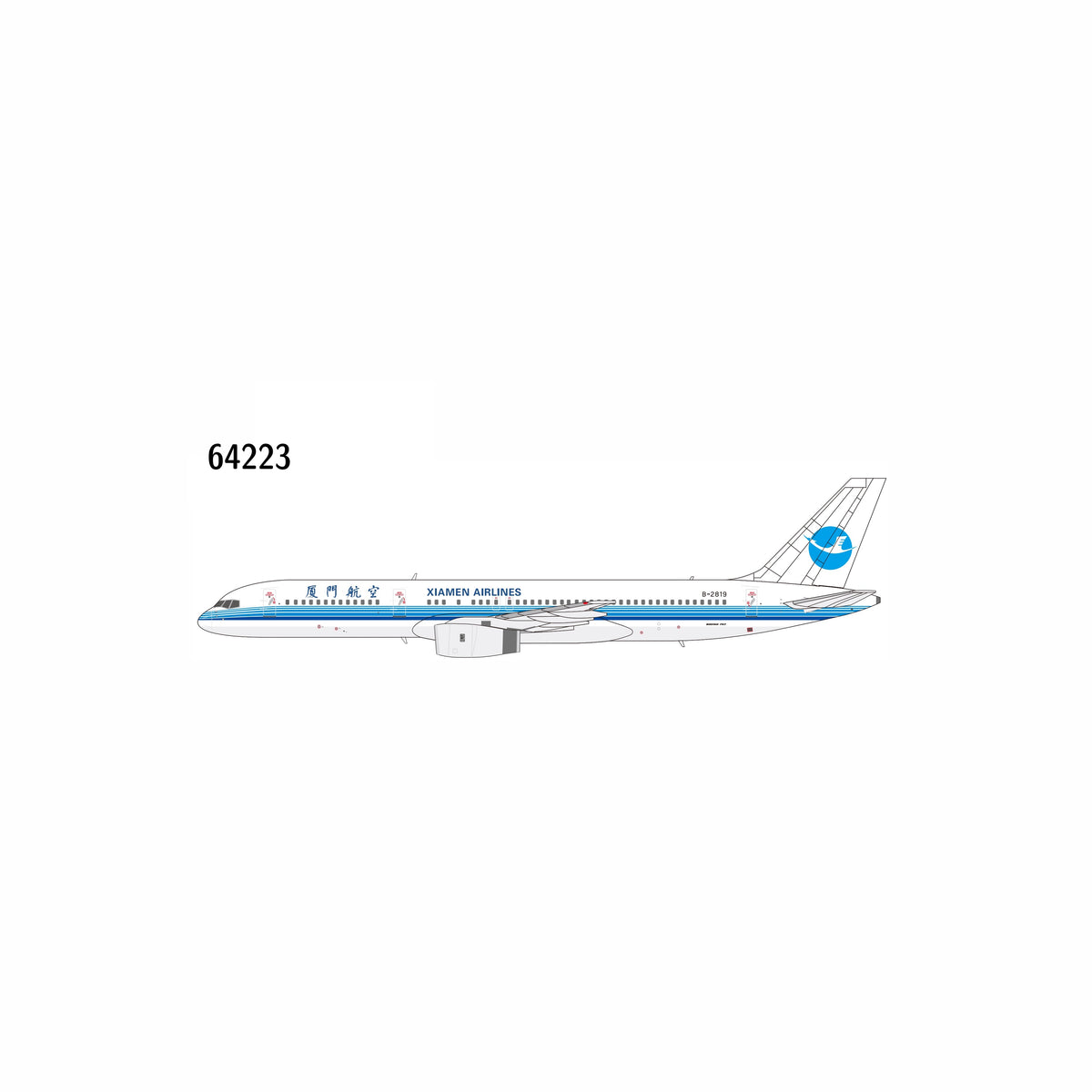 Pre-Order NG Models 1:400 Xiamen Airlines Boeing 757-200 B-2819 "classic colors" 64223