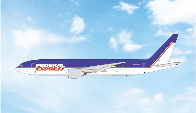 Pre-Order Phoenix Models 1:400 FedEx Boeing 777-FS2 N884FD "Retro" 04734