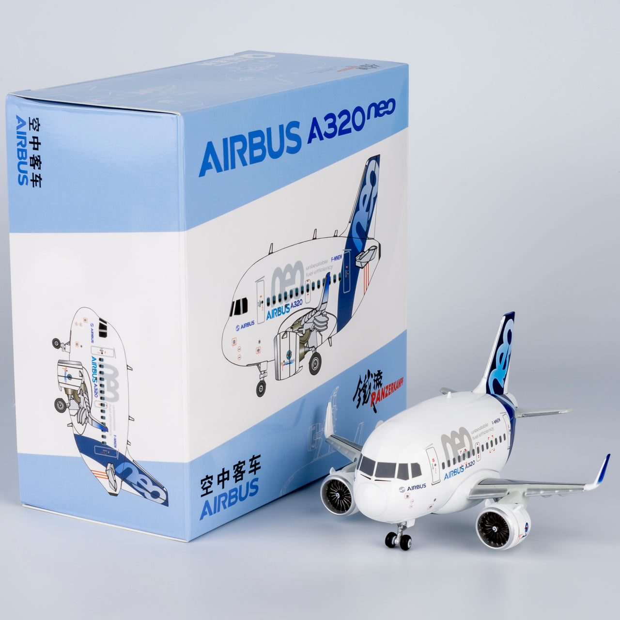 Panzerkampf Cute Model Airbus Industrie A320neo F-WNEW 70102PA