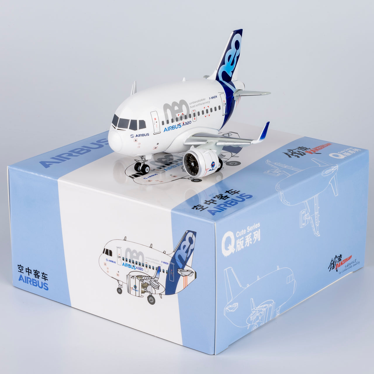 Panzerkampf Cute Model Airbus Industrie A320neo F-WNEW 70102PA
