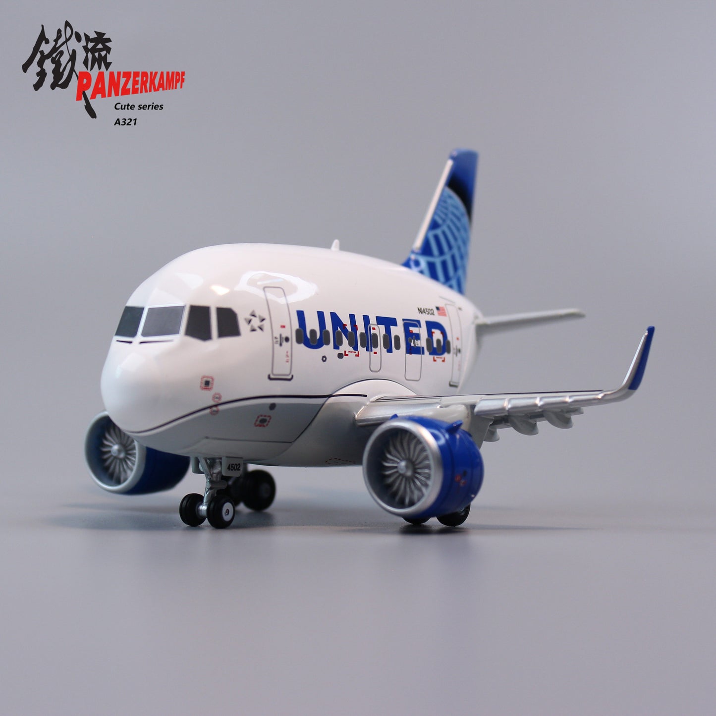 Panzerkampf Cute Model United Airlines Airbus A321neo N14502 70102PJ