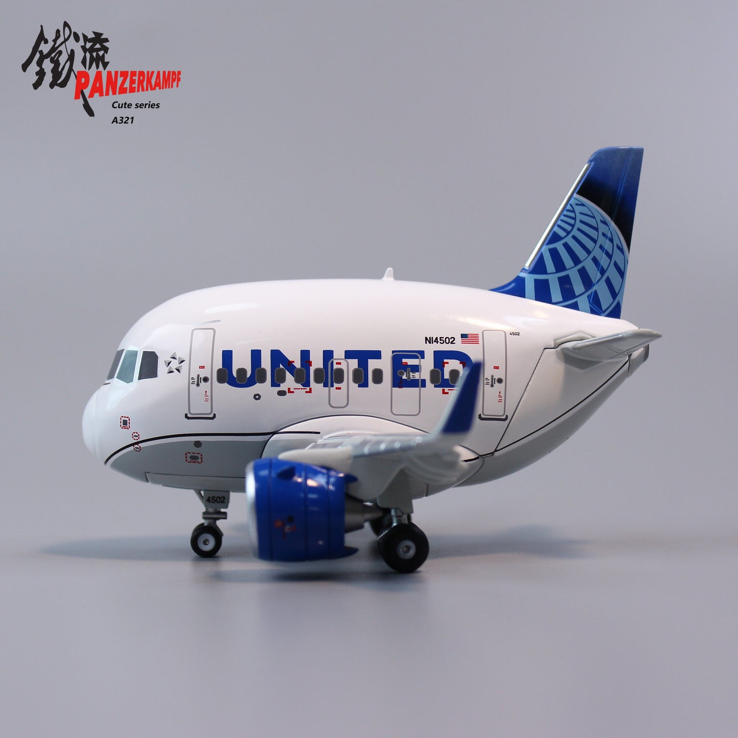 Panzerkampf Cute Model United Airlines Airbus A321neo N14502 70102PJ