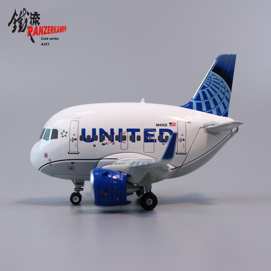 Panzerkampf Cute Model United Airlines Airbus A321neo N14502 70102PJ