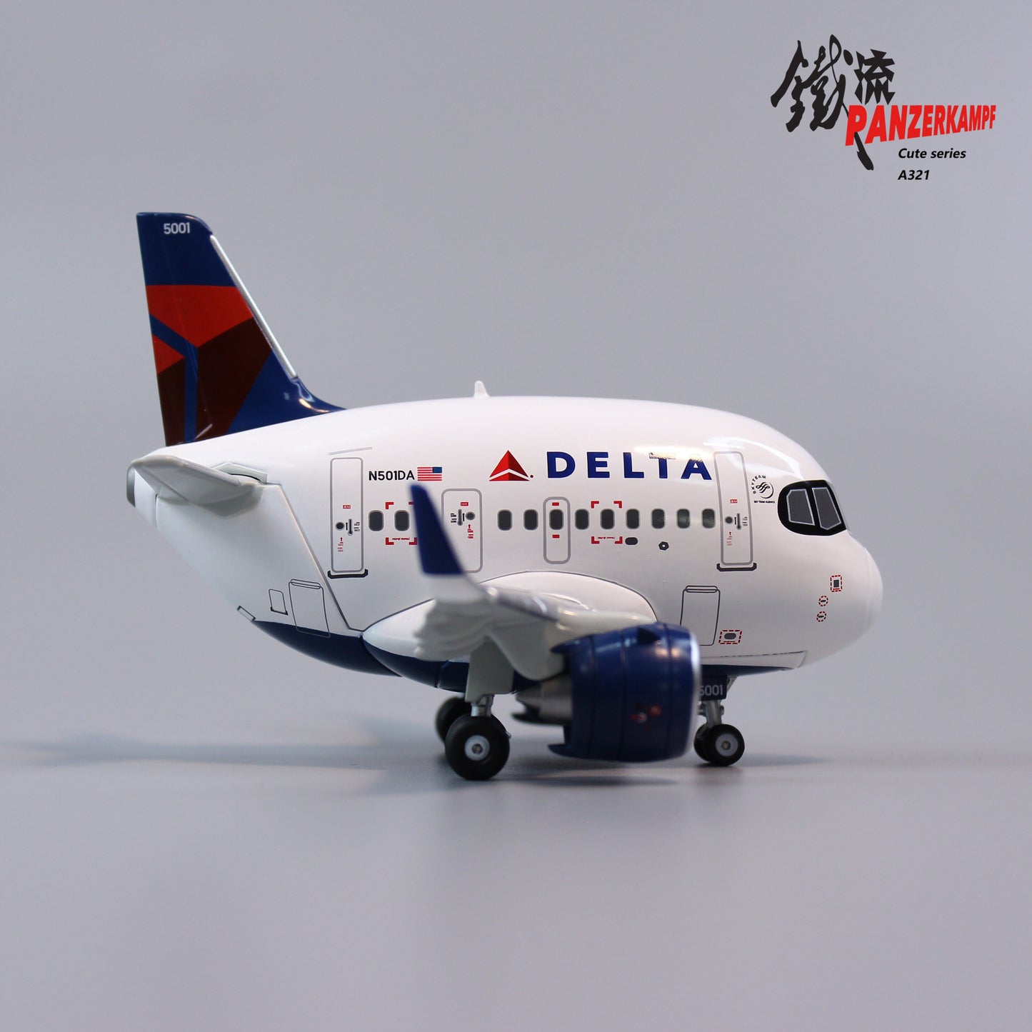 Panzerkampf Cute Model Delta Air Lines Airbus A321neo N501DA 70102PK