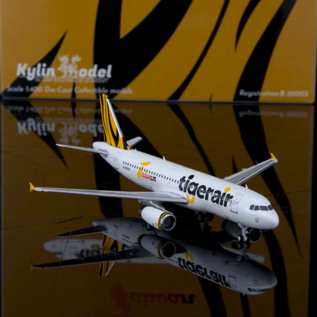Kylin Models 1:400 Tiger Air Airbus A320 B-50003 K322TTW01