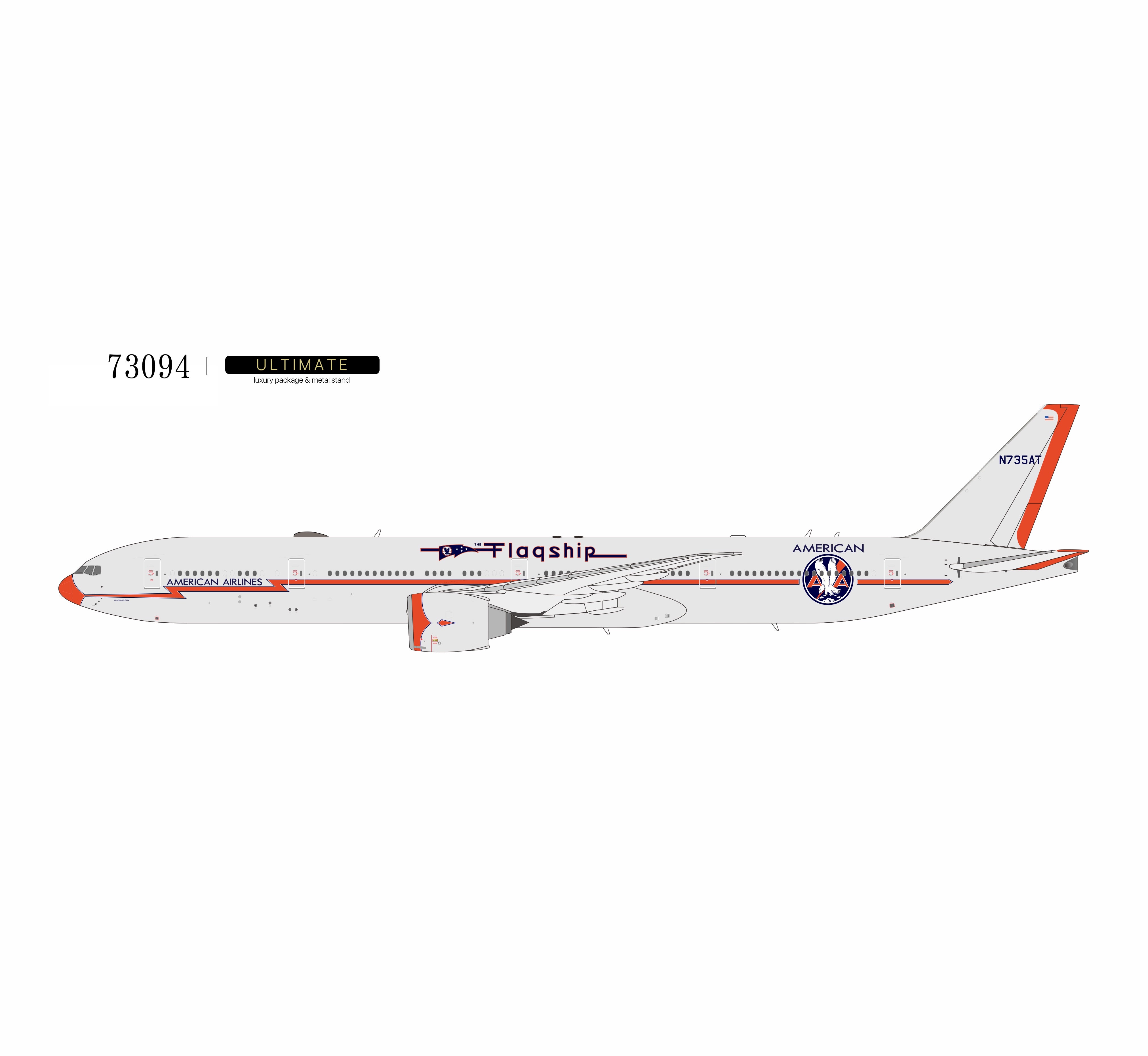 NG ULTIMATE 1:400 American Airlines Boeing 777-300ER N735AT