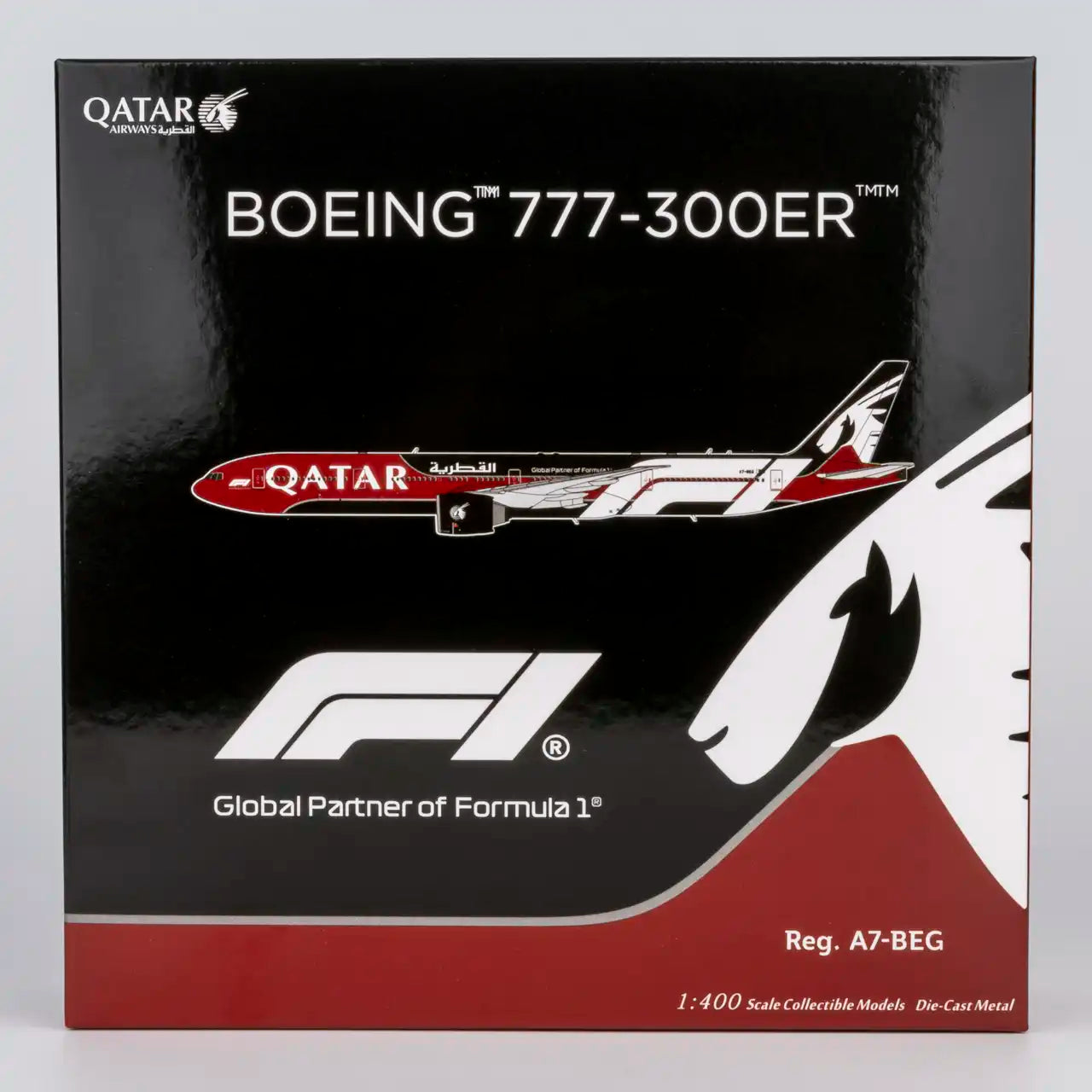 Pre-Order NG Models 1:400 Qatar Airways Boeing 777-300ER A7-BEG "F1" 73096