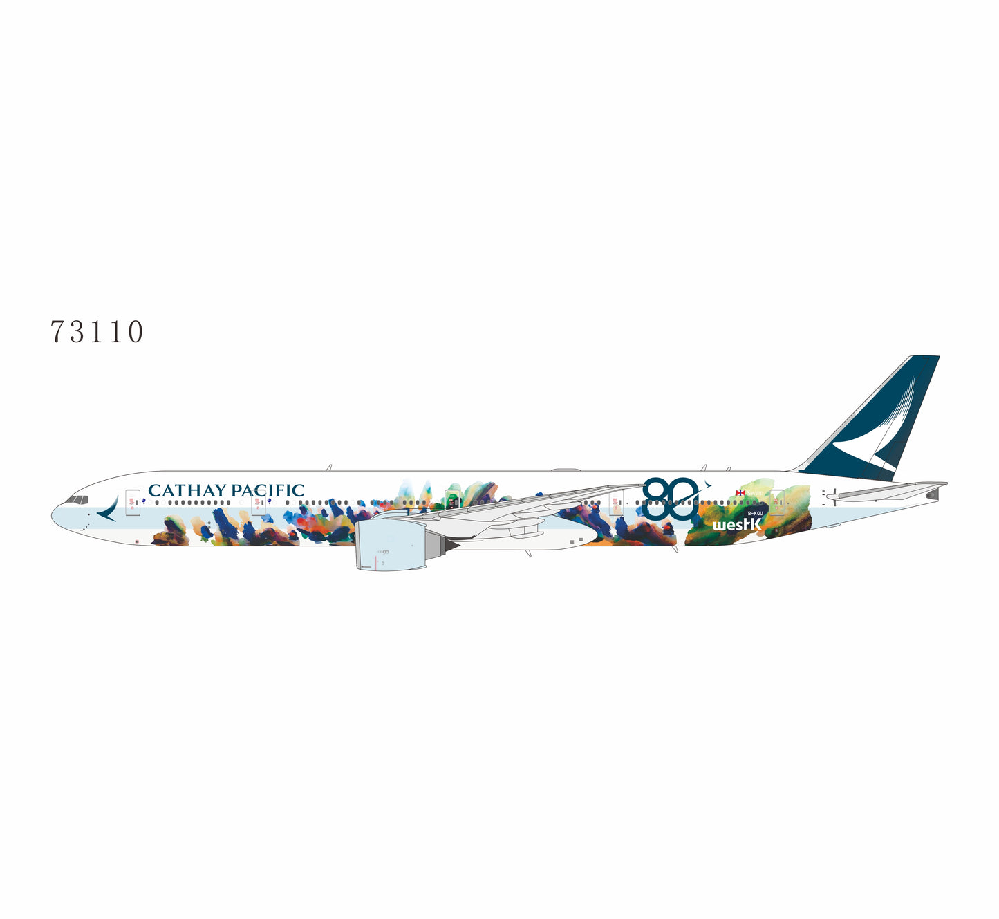 Pre-Order NG Models 1:400 Cathay Pacific Boeing 777-300ER B-KQU "Spirit of Hong Kong - 80th" 73110