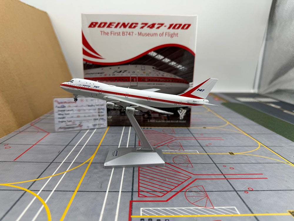 Pre-Order YY Wings 1:400 Boeing Company 747-100 N7470 "Museum Livery" YY74101
