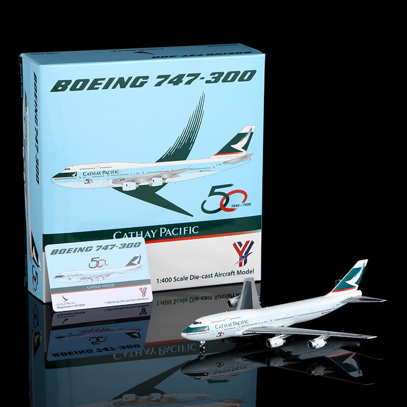 Pre-Order YY Wings 1:400 Cathay Pacific Boeing 747-300 VR-HON